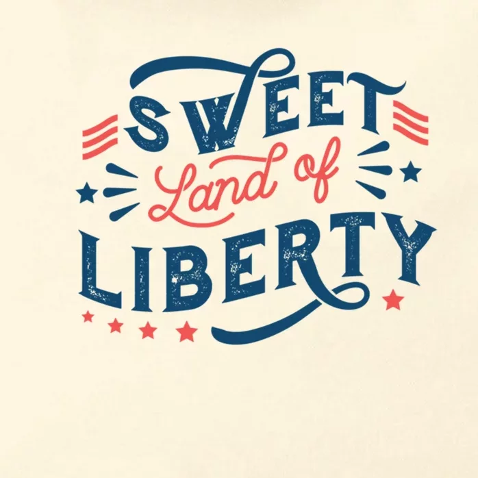 4th Of July Sweet Land Of Liberty Cute Gift Zip Tote Bag