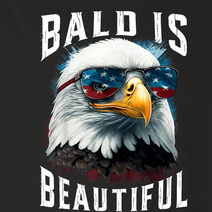 4th Of July Independence Day Bald Eagle Bald Is Beautiful Toddler Long Sleeve Shirt