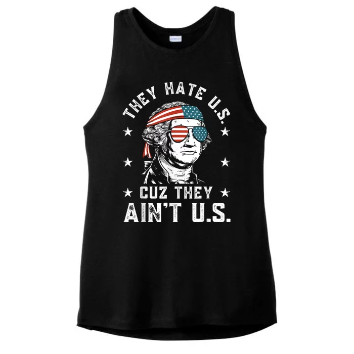 4th Of July Bald Eagle Mullet Murica Usa Usa Merica Ladies Tri-Blend Wicking Tank