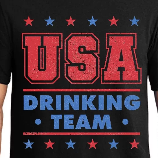 4th of July Beer Alcohol Drinker USA Drinking Team Pajama Set