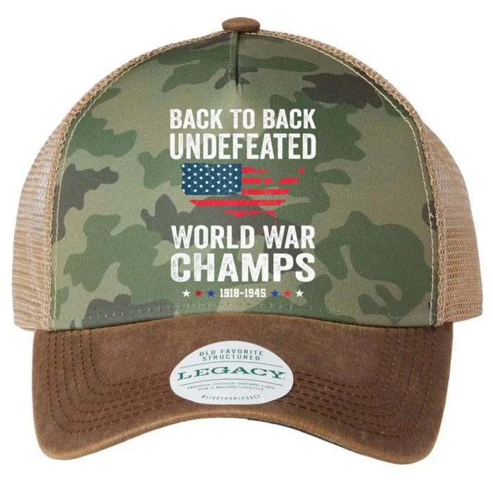 4th Of July Back To Back Undefeated World War Champs Legacy Tie Dye Trucker Hat