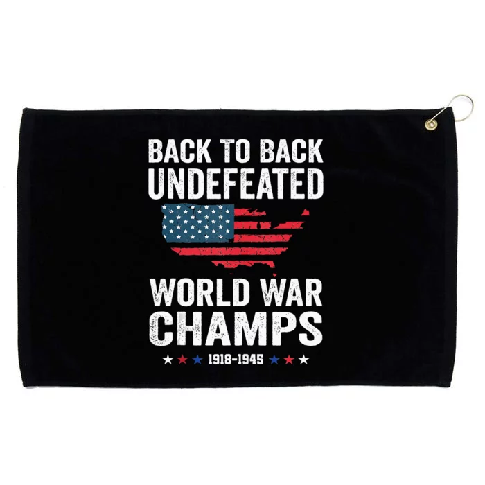 4th Of July Back To Back Undefeated World War Champs Grommeted Golf Towel