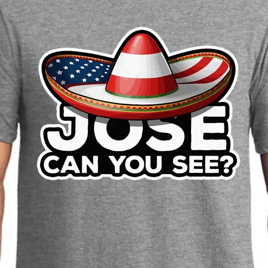 4th Of July Anthem Mexican Pun Jose Can You See Pajama Set