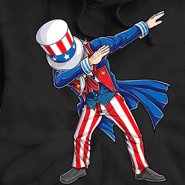 4th Of July For Dabbing Uncle Sam Tie Dye Hoodie