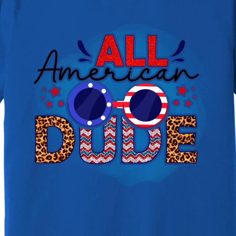 4th Of July Clothes And Accessories All American Dude Gift Premium T-Shirt