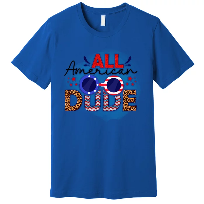 4th Of July Clothes And Accessories All American Dude Gift Premium T-Shirt