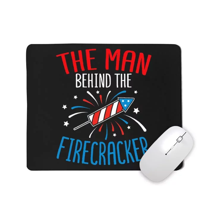 4th Of July Baby Shower The Man Behind The Firecracker Mousepad