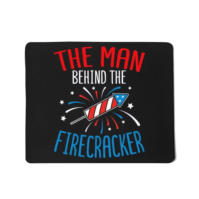 4th Of July Baby Shower The Man Behind The Firecracker Mousepad