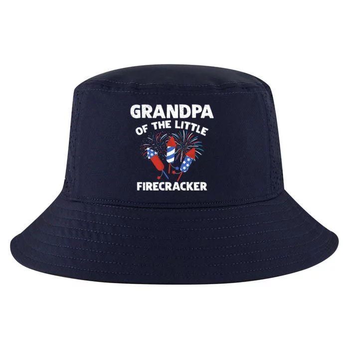 4th Of July Birthday Grandpa Of The Little Firecracker Funny Gift Cool Gift Cool Comfort Performance Bucket Hat