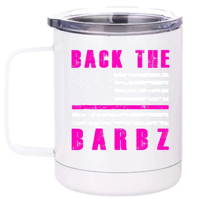 4Th Of July Back The Barbz Flag Love Barbs Front & Back 12oz Stainless Steel Tumbler Cup