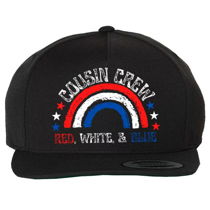 4th Of July Cousin Crew Red White And Blue Cousin Crew Gift Wool Snapback Cap