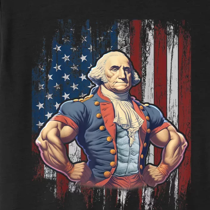 4th Of July Patriotic Funny George Washington July 4th ChromaSoft Performance T-Shirt