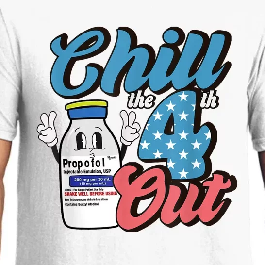 4th Of July ICU Nurse Chill Out Propofol Sedation Squad CCU Pajama Set