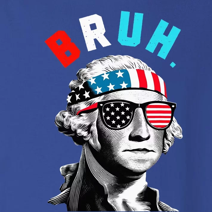 4th Of July 2024 George Washington Bruh. Toddler Long Sleeve Shirt