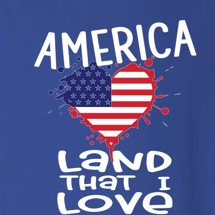 4th Of July America Land That I Love Heart Gift Toddler Long Sleeve Shirt