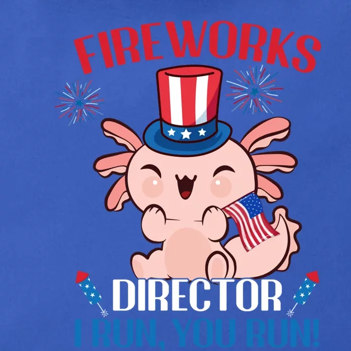 4th Of July Cute Axolotl Fireworks Director Great Gift Zip Tote Bag