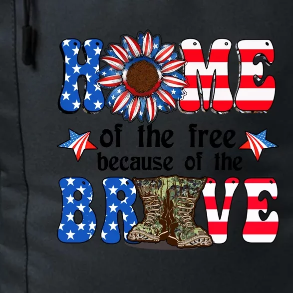 4th Of July Usa Flag Home Of The Free Because Of The Brave Gift Daily Commute Backpack