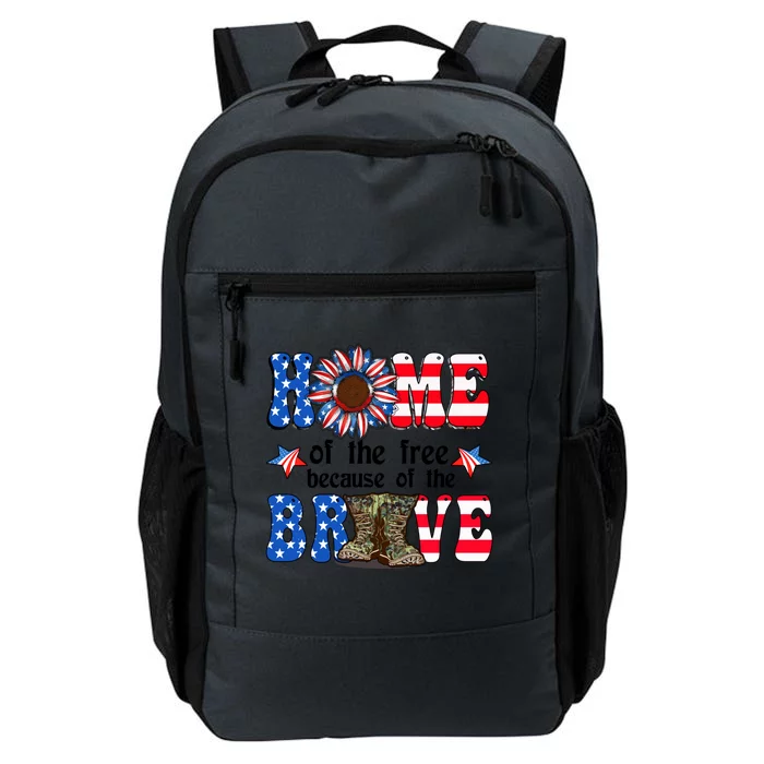 4th Of July Usa Flag Home Of The Free Because Of The Brave Gift Daily Commute Backpack