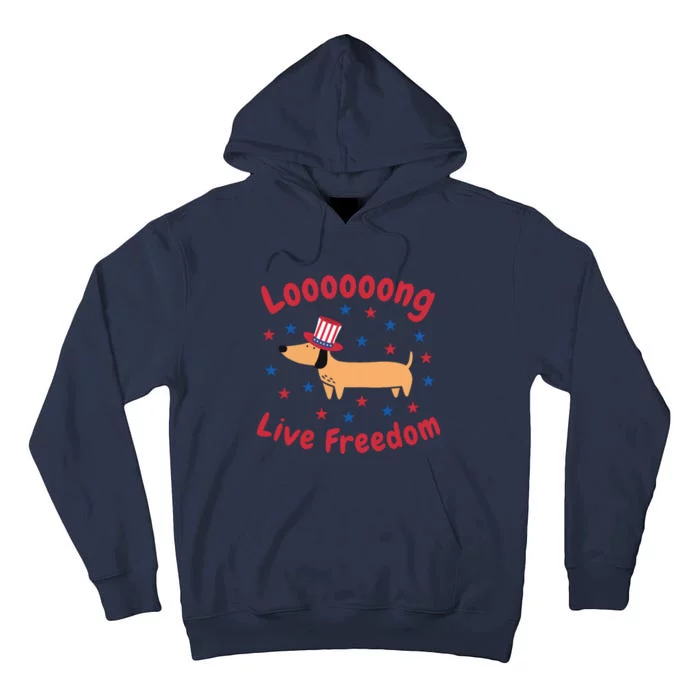 4th Of July Dachshund Dog Mom Tall Hoodie