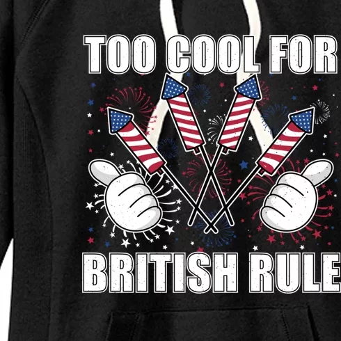 4th Of July Designs Firework Bbq Party In The Usa Meaningful Gift Women's Fleece Hoodie