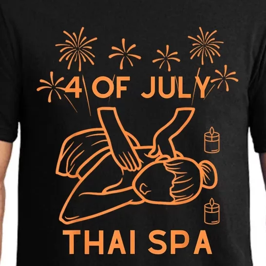 4 Of July Celebrate Thai Spa Pajama Set