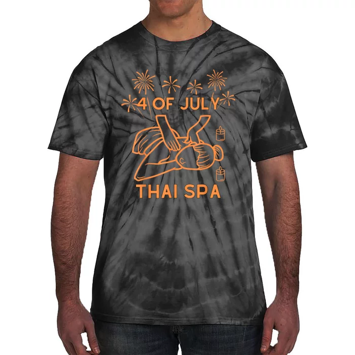 4 Of July Celebrate Thai Spa Tie-Dye T-Shirt