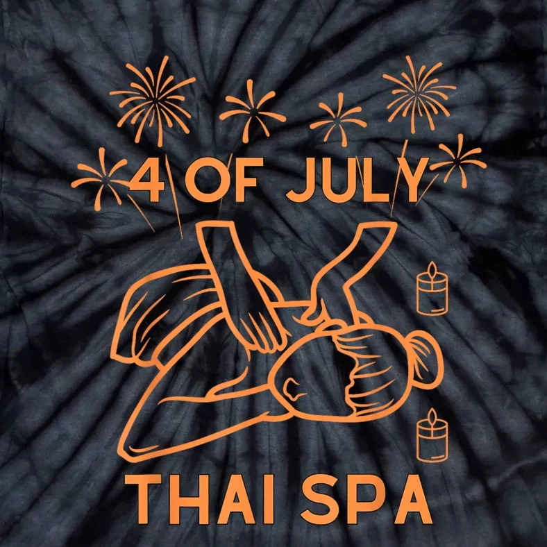 4 Of July Celebrate Thai Spa Tie-Dye T-Shirt