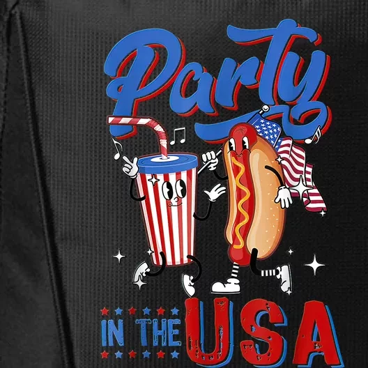 4th Of July Food Party In The USA Funny Hot Dog Lover Shirt City Backpack