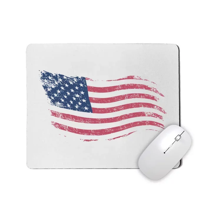 4th Of July Vintage USA Flag Mousepad