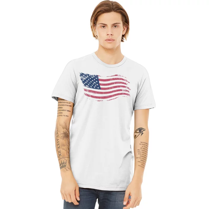 4th Of July Vintage USA Flag Premium T-Shirt