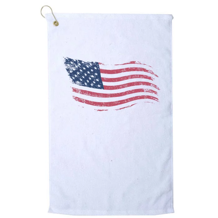 4th Of July Vintage USA Flag Platinum Collection Golf Towel