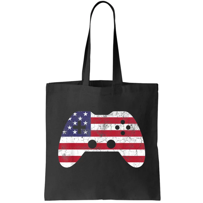 4th Of July Video Game Gamer Boy Men USA Tote Bag