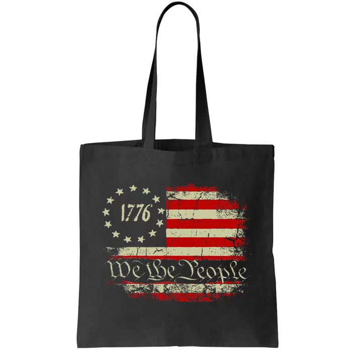 4th Of July We The People 1776 Usa Flag Tote Bag