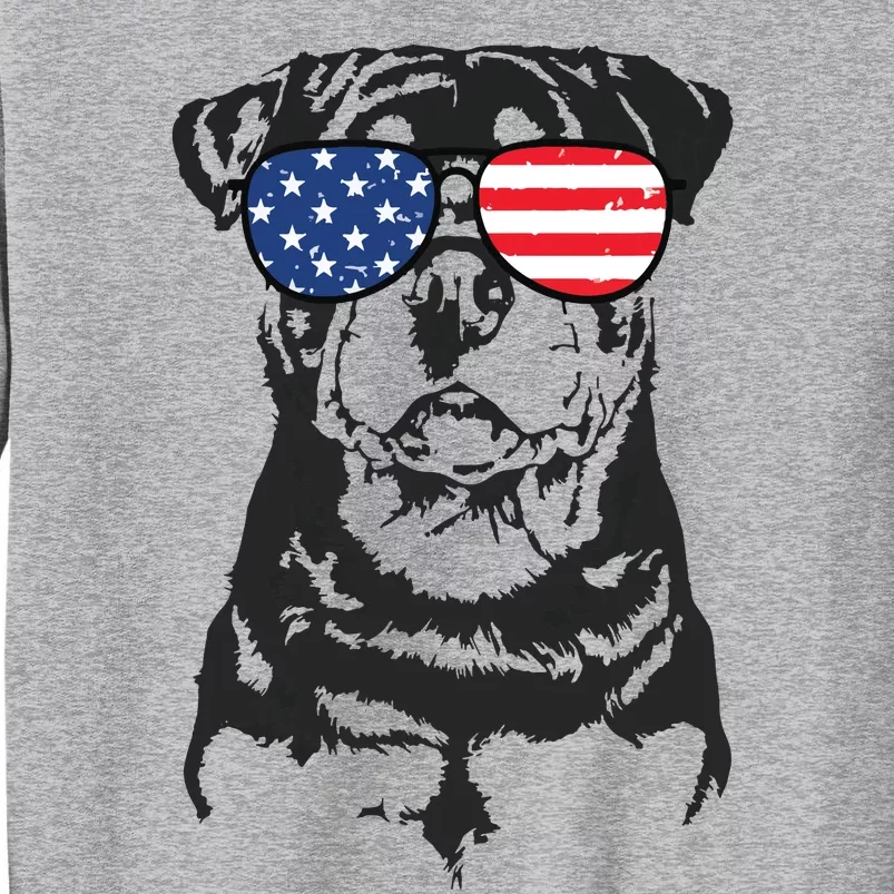 4th Of July Rottweiler Rottie Dog Patriotic USA Sunglasses Sweatshirt