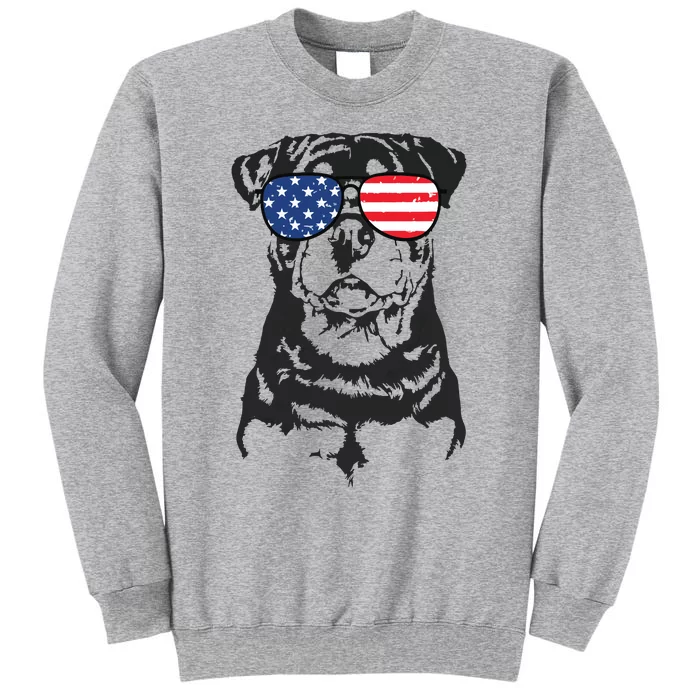 4th Of July Rottweiler Rottie Dog Patriotic USA Sunglasses Sweatshirt