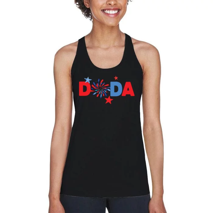 4th Of July Birthday Matching One Little Firecracker Women's Racerback Tank