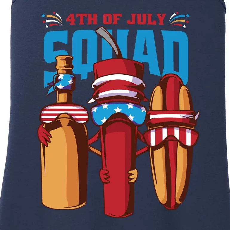 4th Of July Squad Ladies Essential Tank