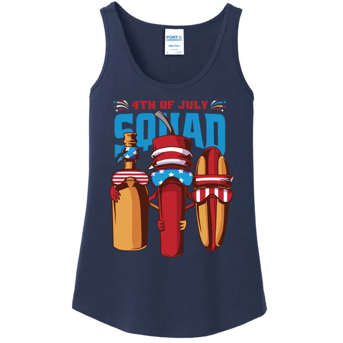 4th Of July Squad Ladies Essential Tank