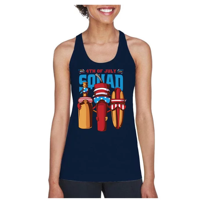 4th Of July Squad Women's Racerback Tank