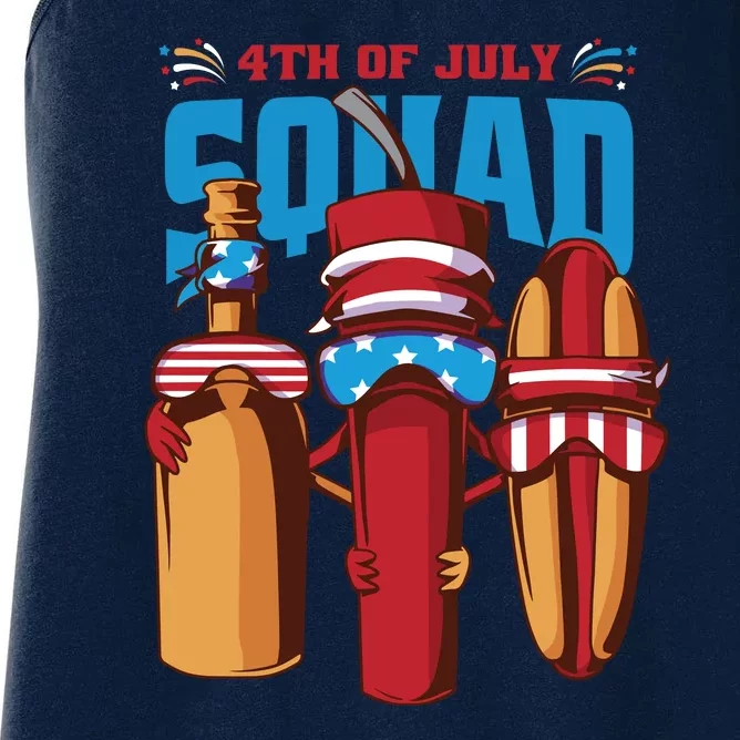 4th Of July Squad Women's Racerback Tank