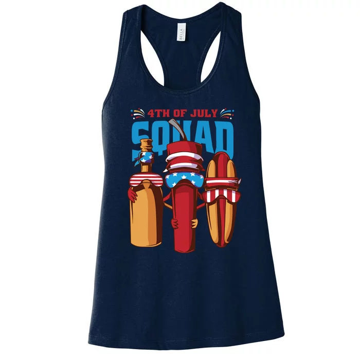 4th Of July Squad Women's Racerback Tank