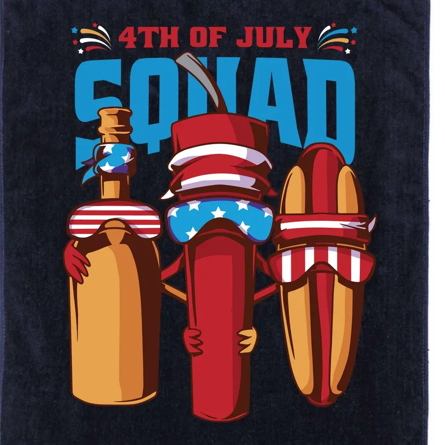 4th Of July Squad Platinum Collection Golf Towel