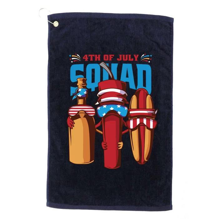 4th Of July Squad Platinum Collection Golf Towel