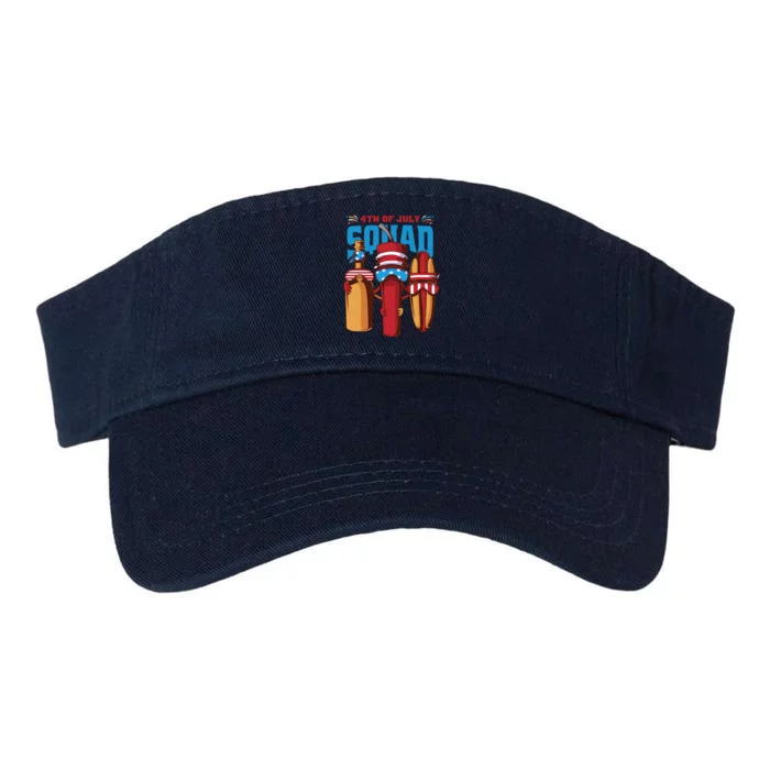 4th Of July Squad Valucap Bio-Washed Visor