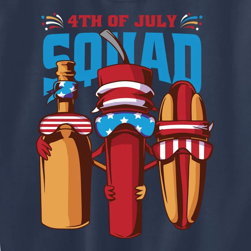 4th Of July Squad Kids Sweatshirt