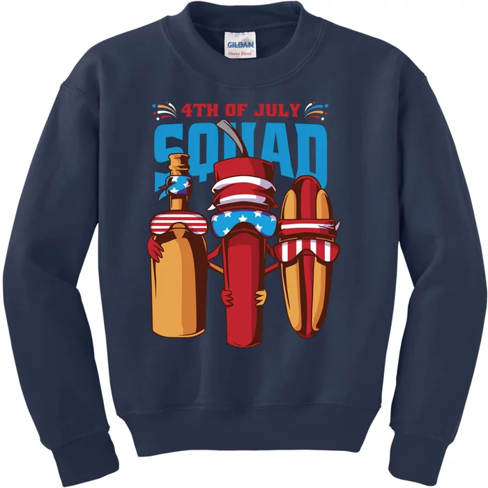 4th Of July Squad Kids Sweatshirt