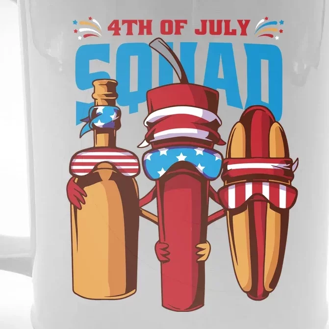 4th Of July Squad Front & Back Beer Stein