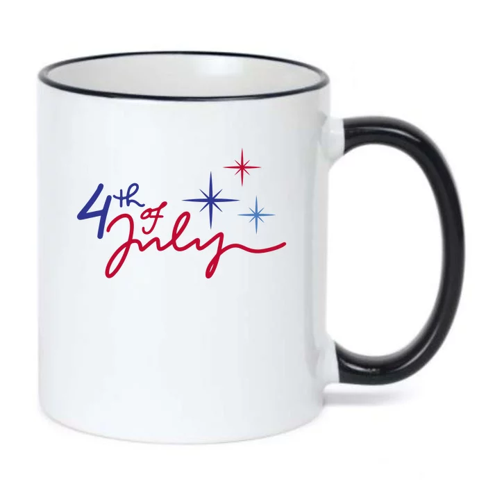 4th Of July Celebration Cute Black Color Changing Mug