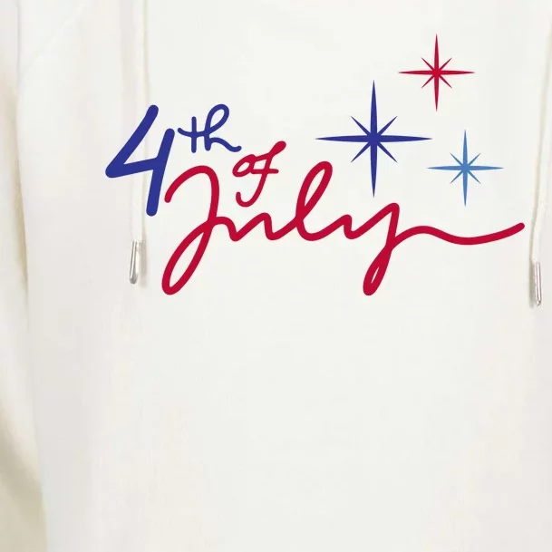 4th Of July Celebration Cute Womens Funnel Neck Pullover Hood