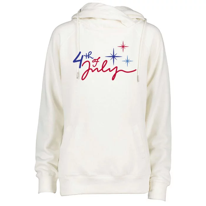 4th Of July Celebration Cute Womens Funnel Neck Pullover Hood